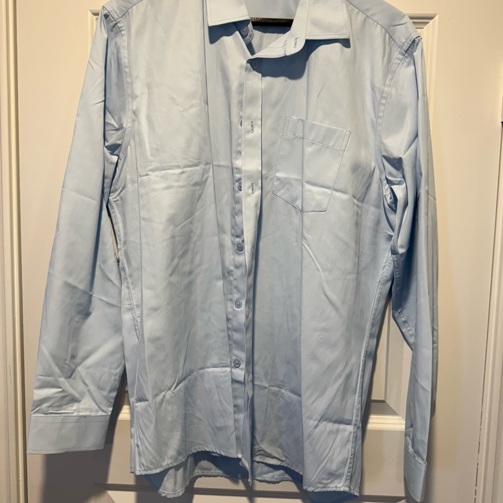 Classic Light Blue Men's Dress Shirt